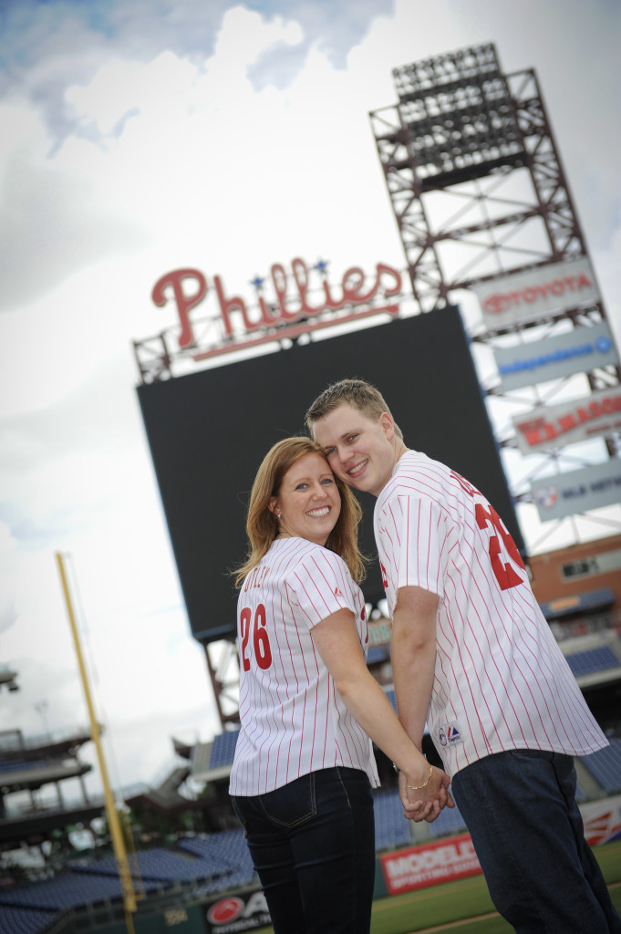 citizens bank park engagement // allyson & mark