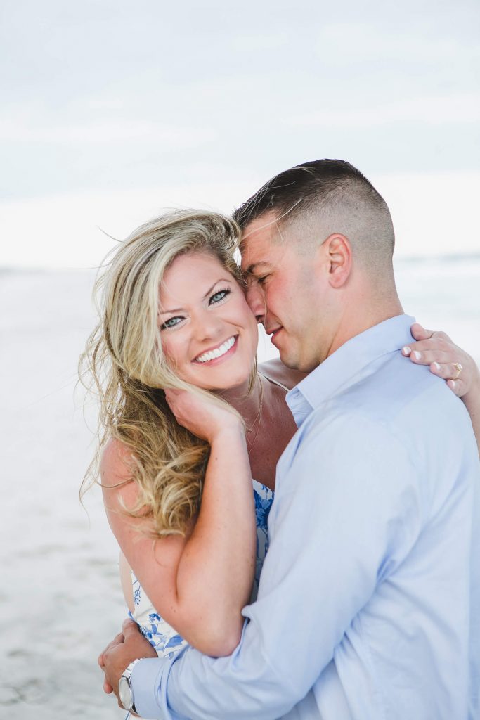 South Jersey Engagement photography - couple at the beach